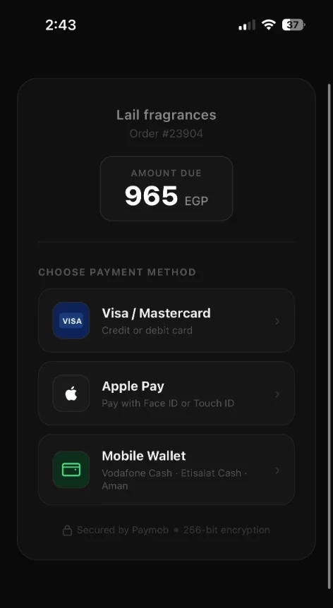 Confirm It secure checkout page